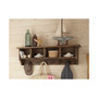 Modesto 48" Reclaimed Wood Entryway Wall Coat Hooks with Storage Cubbies