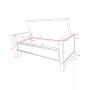 Columbus Button Tufted Storage Bench with Nailhead Trim