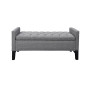 Columbus Button Tufted Storage Bench with Nailhead Trim