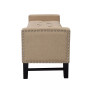 Columbus Button Tufted Storage Bench with Nailhead Trim