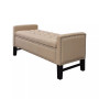 Columbus Button Tufted Storage Bench with Nailhead Trim