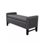 Columbus Button Tufted Storage Bench with Nailhead Trim