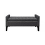 Columbus Button Tufted Storage Bench with Nailhead Trim