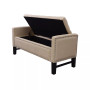 Columbus Button Tufted Storage Bench with Nailhead Trim