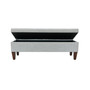 Brooke Button Tufted Upholstered Storage Ottoman Bench