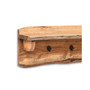 Alpine Natural Live Edge 36" Bench With Coat Hook Shelf Set