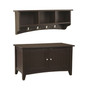 Shaker Cottage Storage Coat Hook with Cabinet Bench Set