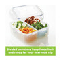 Easy Essentials 29-Oz. On the Go Divided Square Food Storage Container