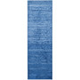 Adirondack Light Blue and Dark Blue 2'6" x 8' Runner Area Rug