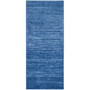 Adirondack Light Blue and Dark Blue 2'6" x 8' Runner Area Rug