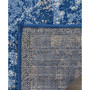 Adirondack Light Blue and Dark Blue 2'6" x 6' Runner Area Rug