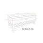 Cosmopolitan Storage Ottoman Bench with Open Bottom