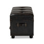 Furniture Callum Modern Transitional Upholstered 2 Drawer Storage Trunk Ottoman