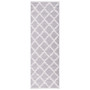 Adirondack Silver and Ivory 2'6" x 6' Runner Area Rug
