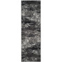 Adirondack Silver and Black 2'6" x 8' Runner Area Rug