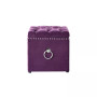 Ella Upholstered 1pc Storage Cube Ottoman With Nailhead Trim