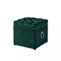Ella Upholstered 1pc Storage Cube Ottoman With Nailhead Trim
