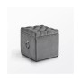 Ella Upholstered 1pc Storage Cube Ottoman With Nailhead Trim