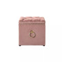 Ella Upholstered 1pc Storage Cube Ottoman With Nailhead Trim