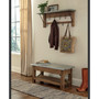 Millwork Double Row Hook Shelf