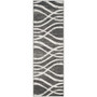 Adirondack Charcoal and Ivory 2'6" x 8' Runner Area Rug