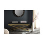 Hone Faux Leather Bench