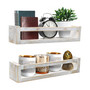 Rustic Floating Nursery Shelves, Set of 2