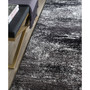 Adirondack Silver and Black 2'6" x 6' Runner Area Rug