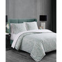 Serina Metallic 3 Piece Comforter Set, Full/Queen