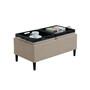 Designs4Comfort Magnolia Storage Ottoman With Trays