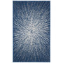 Evoke Navy and Ivory 3' x 5' Area Rug