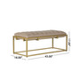 Riebe Contemporary Handmade Channel Stitch Ottoman Bench