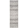 Adirondack Ivory and Charcoal 2'6" x 8' Runner Area Rug