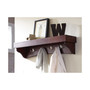 Shaker Cottage Coat Hooks with Tray Shelf