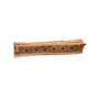 Alpine Natural Live Edge Wood 48" Coat Hooks With Shelf