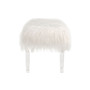 44.88" L Faux Fur Upholstered Bench with Acrylic Legs