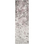 Adirondack Light Grey and Purple 2'6" x 8' Runner Area Rug