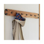 Ryegate Natural Live Edge Solid Wood With Metal Wall Coat Hook
