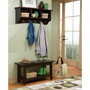 Shaker Cottage Storage Coat Hook with Bench Set