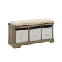 Entryway Bench with Cushion