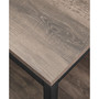 72" Industrial Metal and Wood Hall Tree - Grey Wash