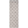 Adirondack Silver and Ivory 2'6" x 8' Runner Area Rug