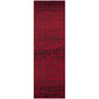 Adirondack Red and Black 2'6" x 6' Runner Area Rug