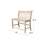 Double X Back Bench