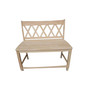 Double X Back Bench