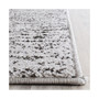 Adirondack Black and Silver 2'6" x 8' Runner Area Rug