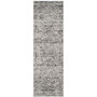 Adirondack Black and Silver 2'6" x 8' Runner Area Rug