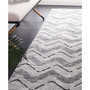 Adirondack Silver and Charcoal 2'6" x 6' Runner Area Rug