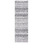 Adirondack Ivory and Charcoal 2'6" x 6' Runner Area Rug