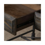 Pearce Rustic Industrial Style 2 Drawer Desk for Livingroom, Office, Entryway
